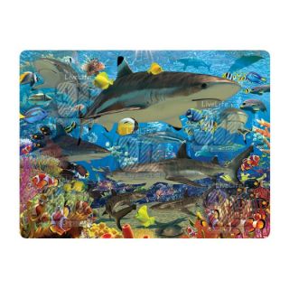 Obrázek z Pohlednice 3D 16cm - hejno žraloků (25) 